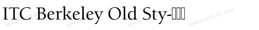 ITC Berkeley Old Sty字体转换